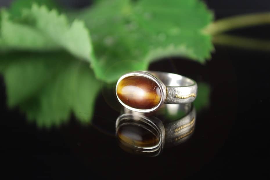 Ring Tigerauge - Goldschmied Volker Fest